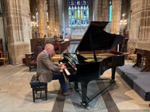 Photo of Anthony playing in a recent concert in Coventry